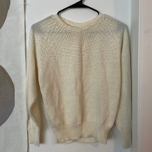 Vintage pearl wool sweater
